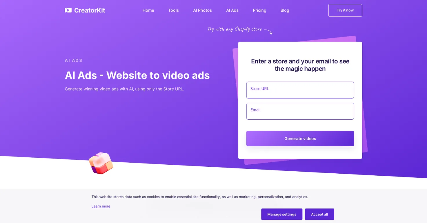 AI Ads screenshot