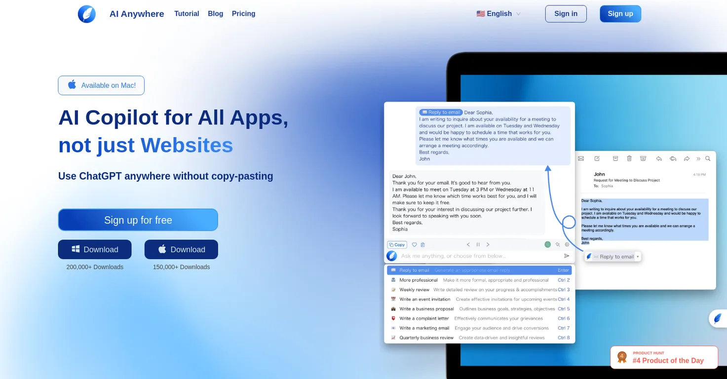 AI-anywhere screenshot