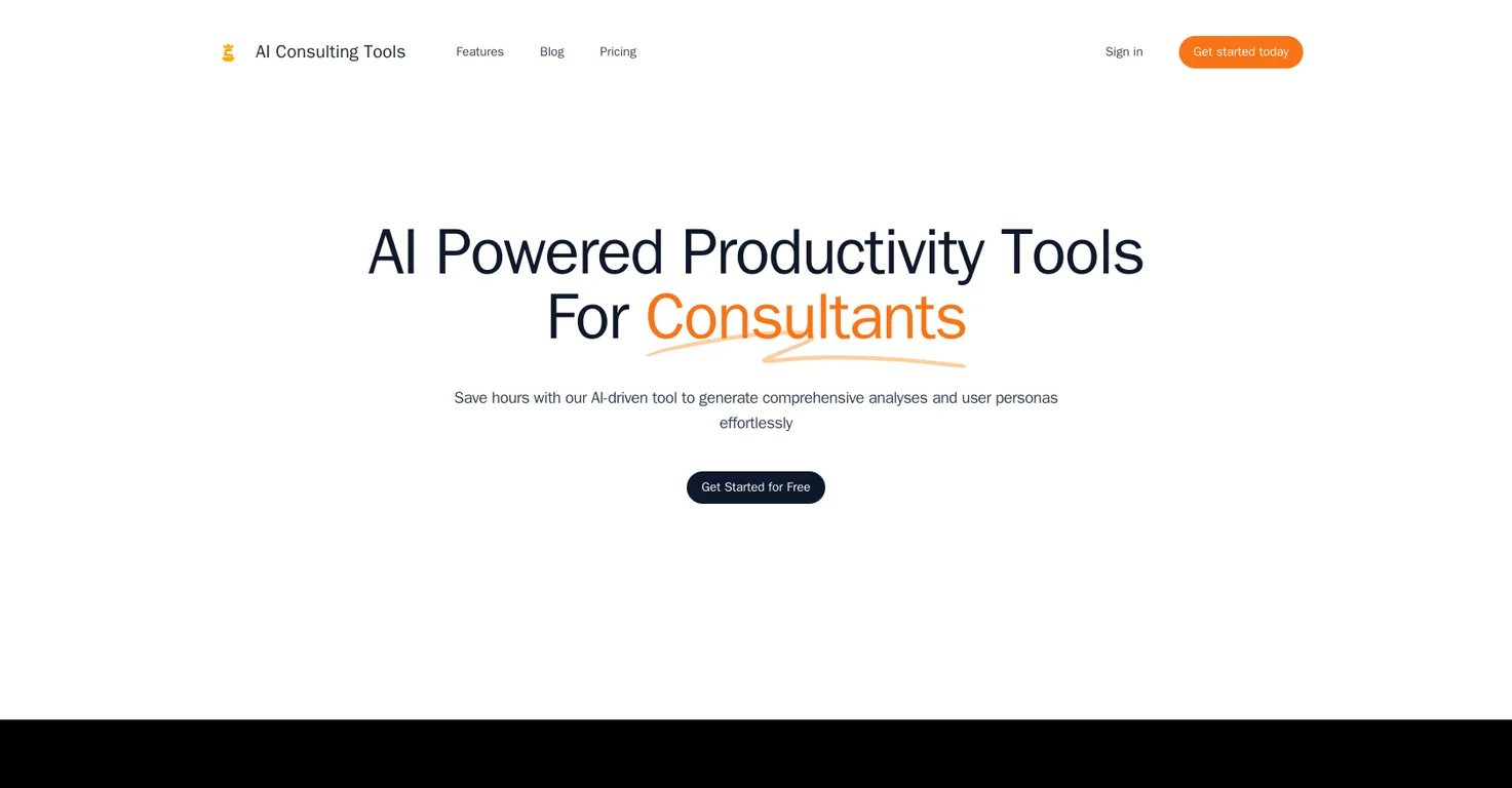 AI Consulting Tools screenshot