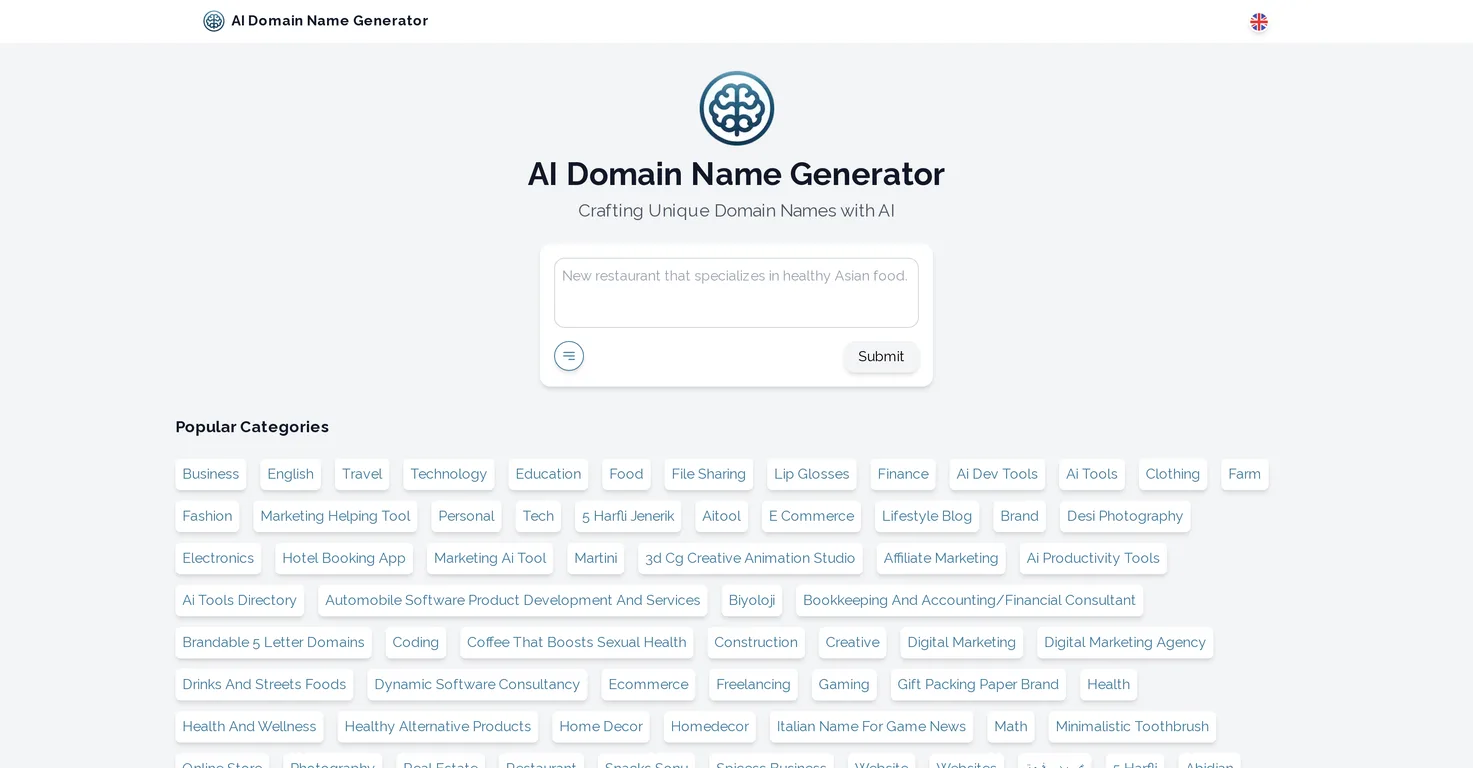 AI Domain GPT screenshot