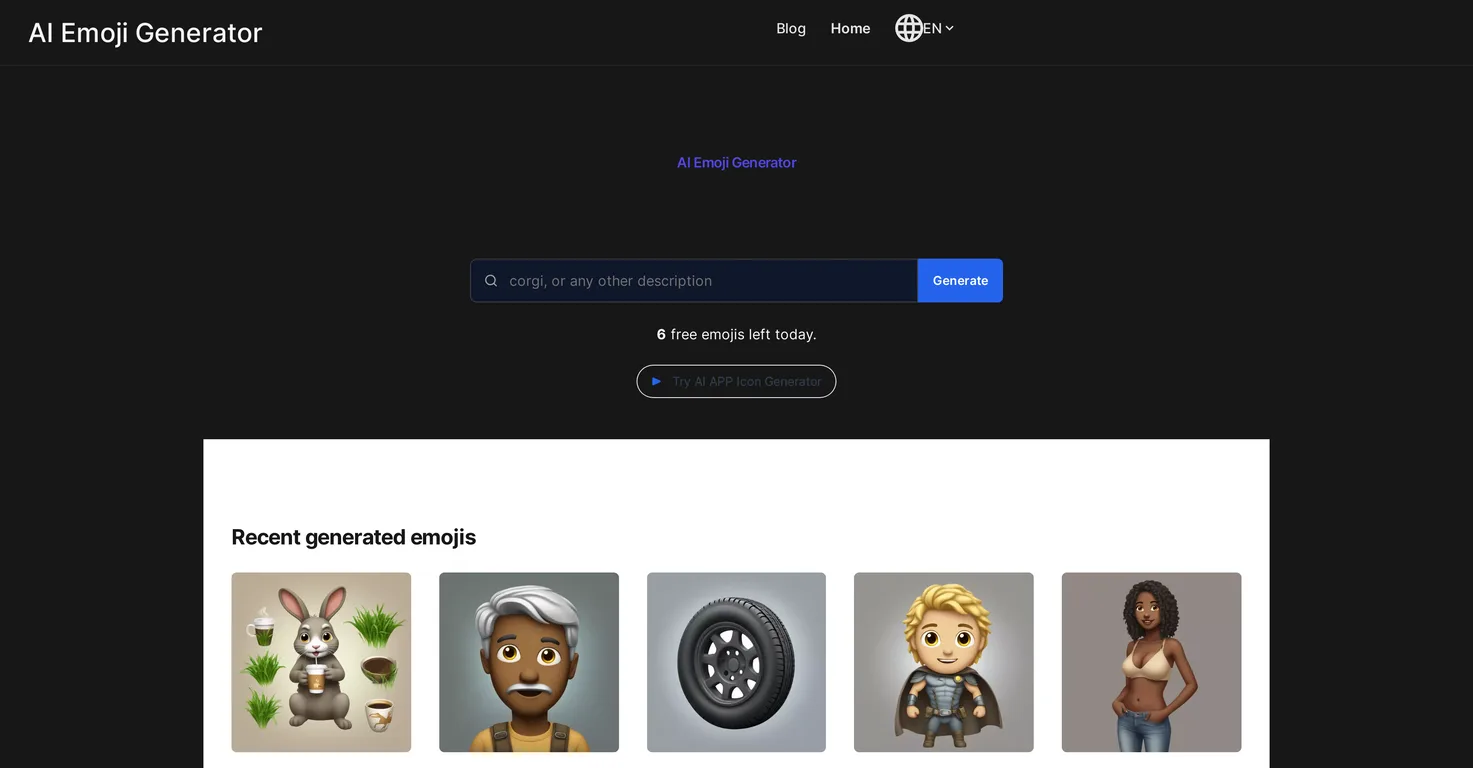 AI Emoji Generator screenshot