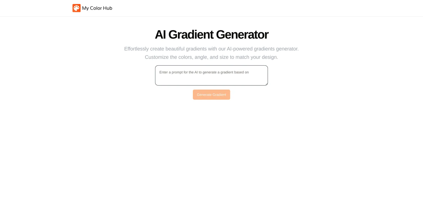 AI Gradient Generator screenshot