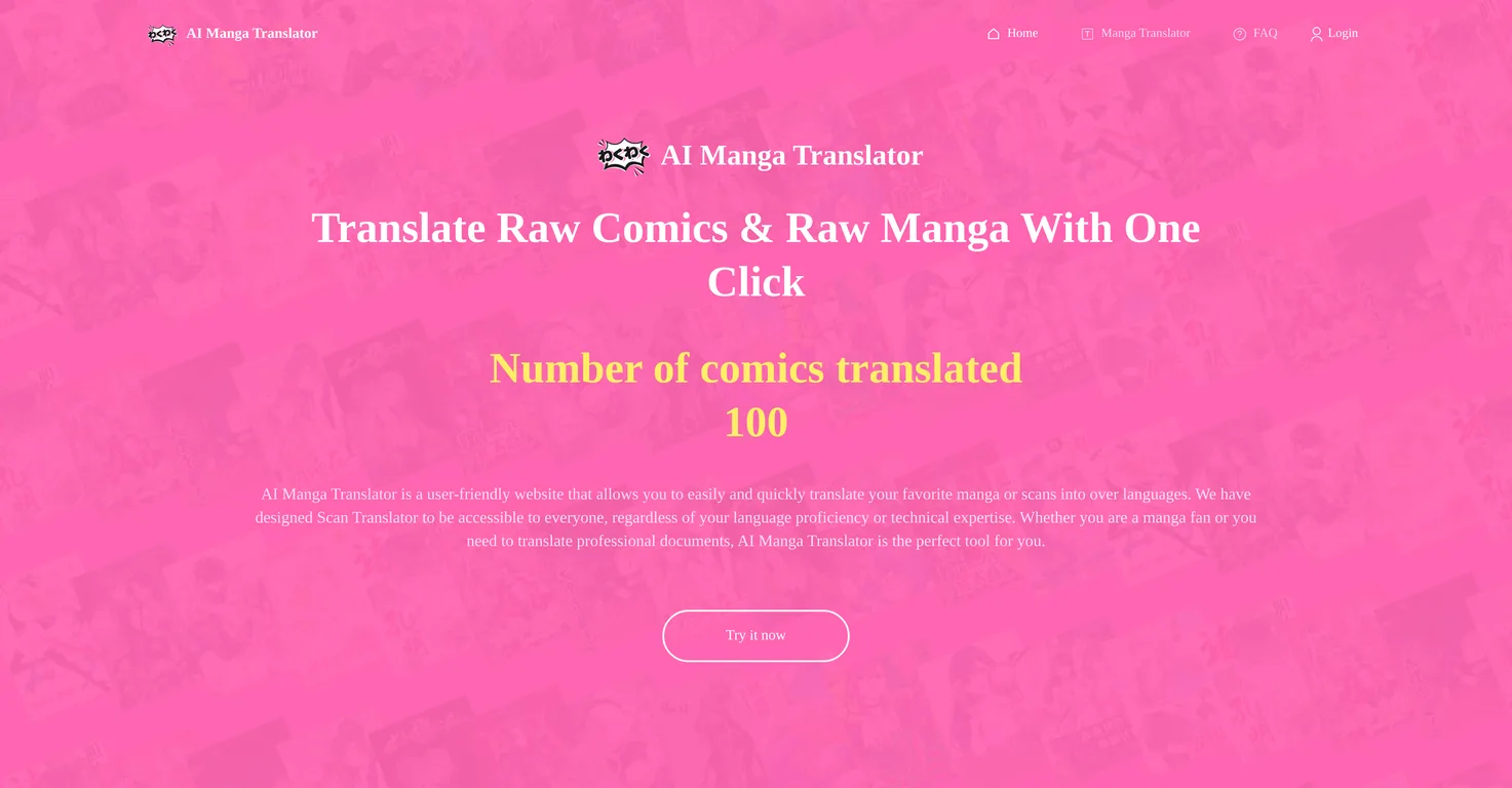 AI Manga Translator screenshot