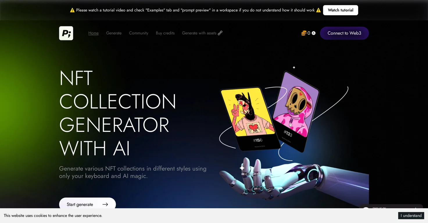 AI NFT Generator screenshot