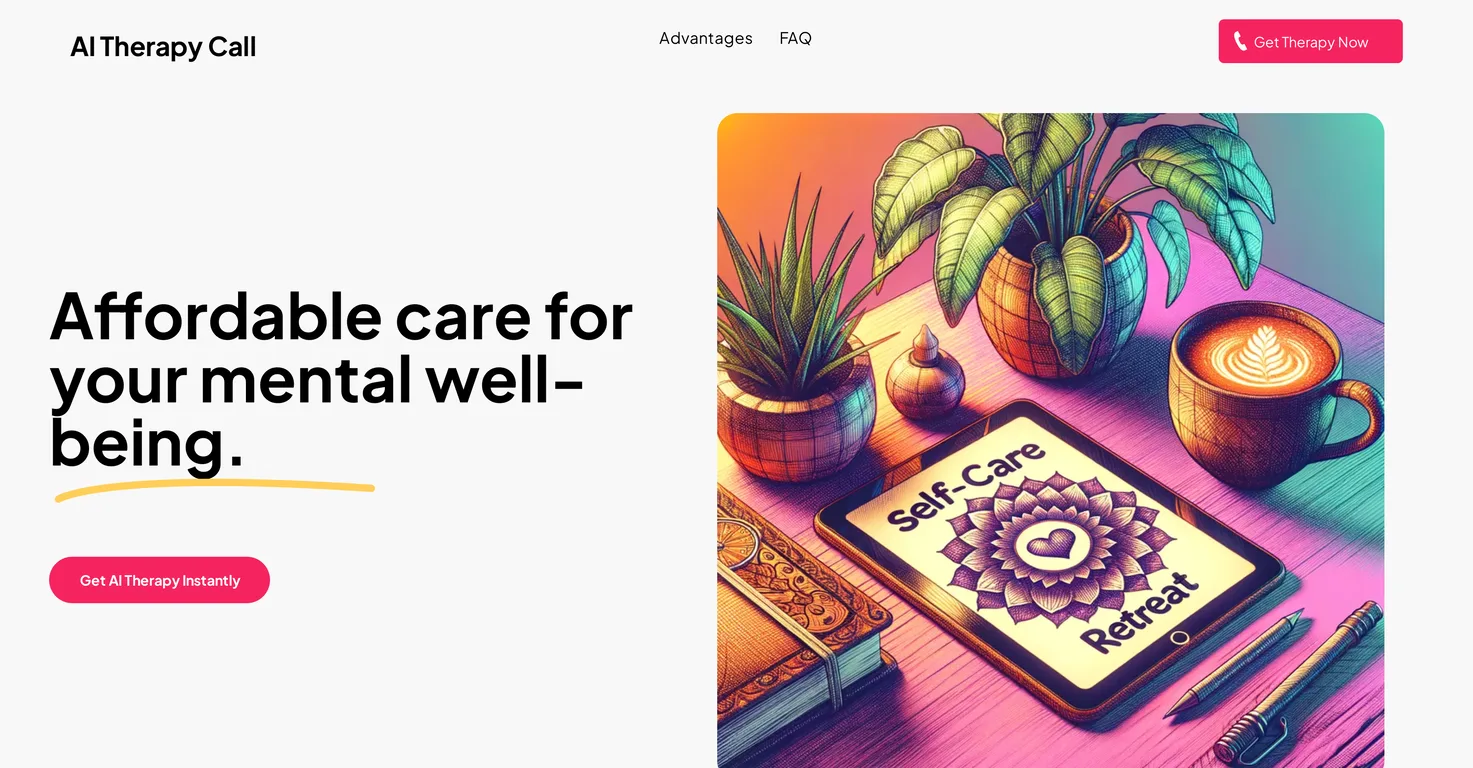 AI Therapy Call screenshot