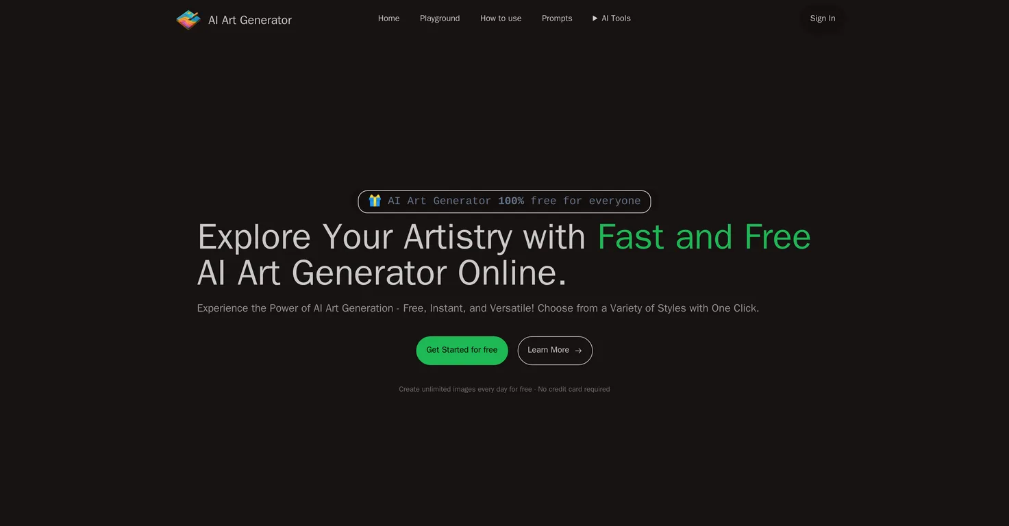 AIArtGenerator.net screenshot