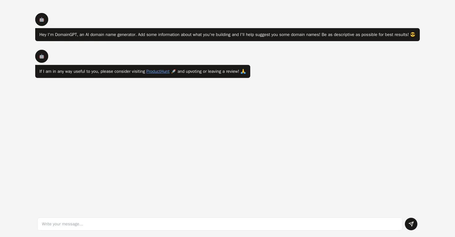 AIDomainIdeas screenshot