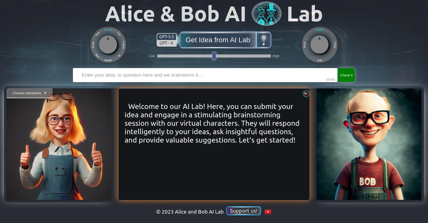 Alice and Bob screenshot