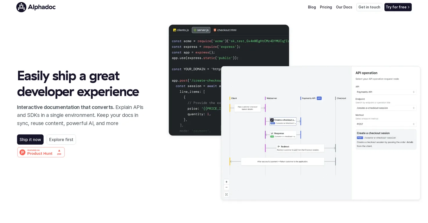 Alphadoc screenshot