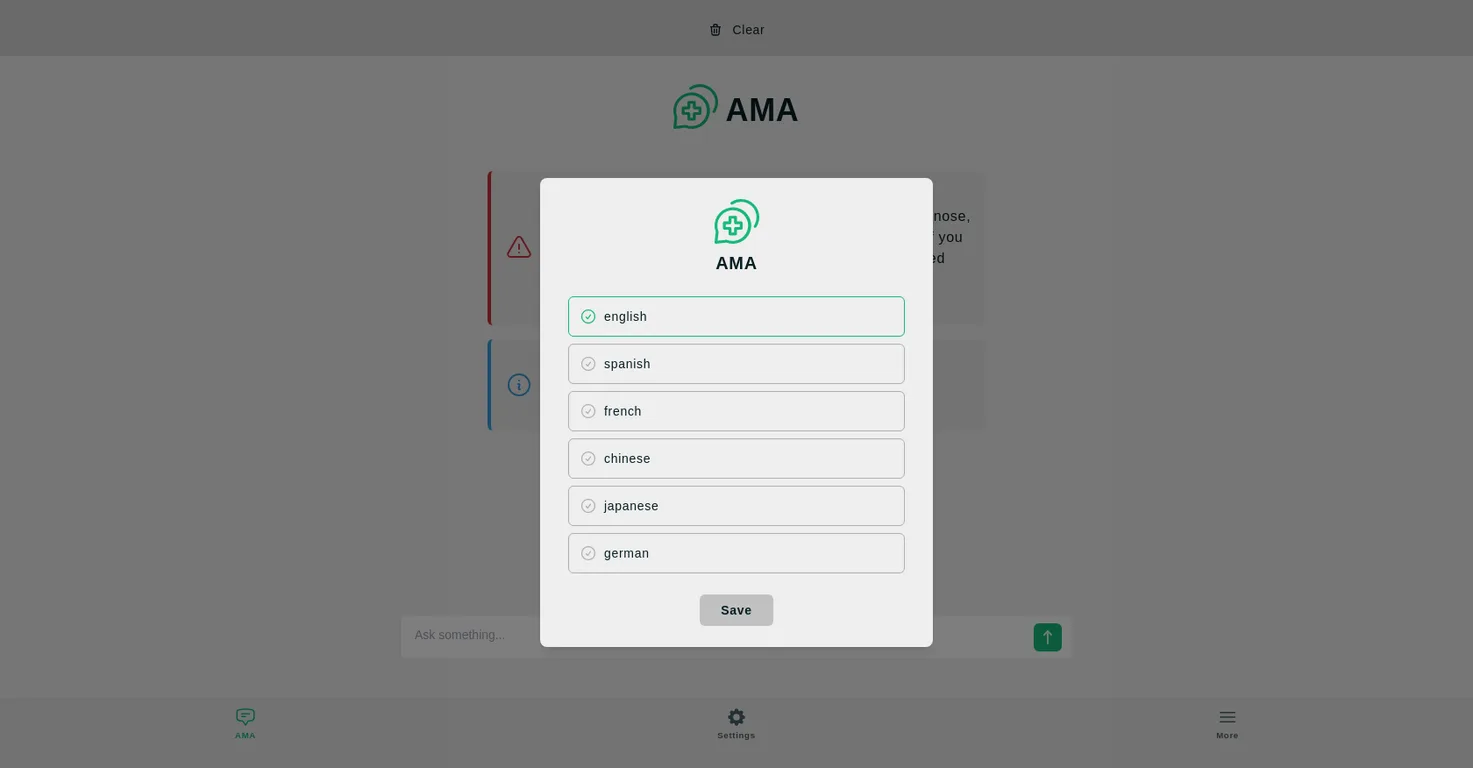 AMA screenshot