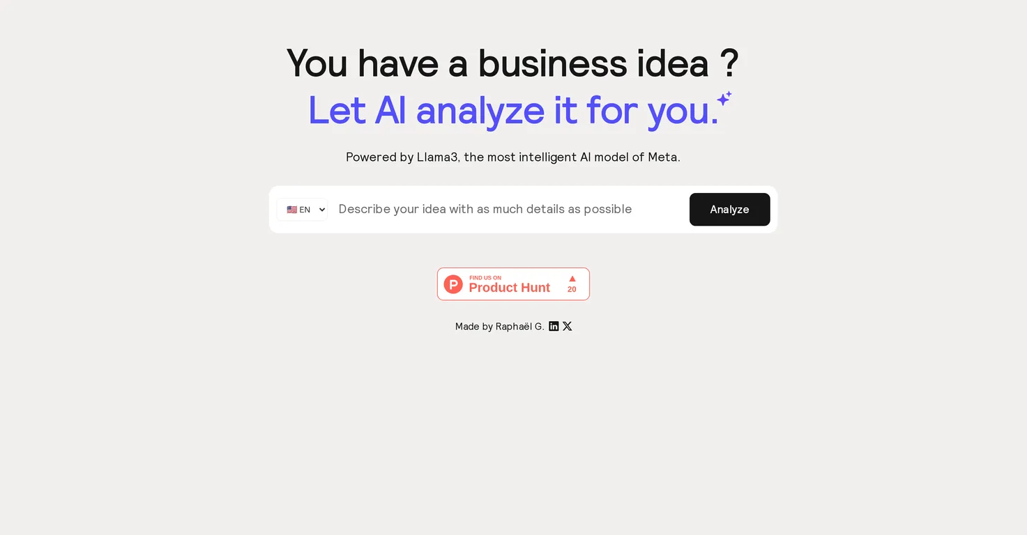 Analyze My Business Idea screenshot
