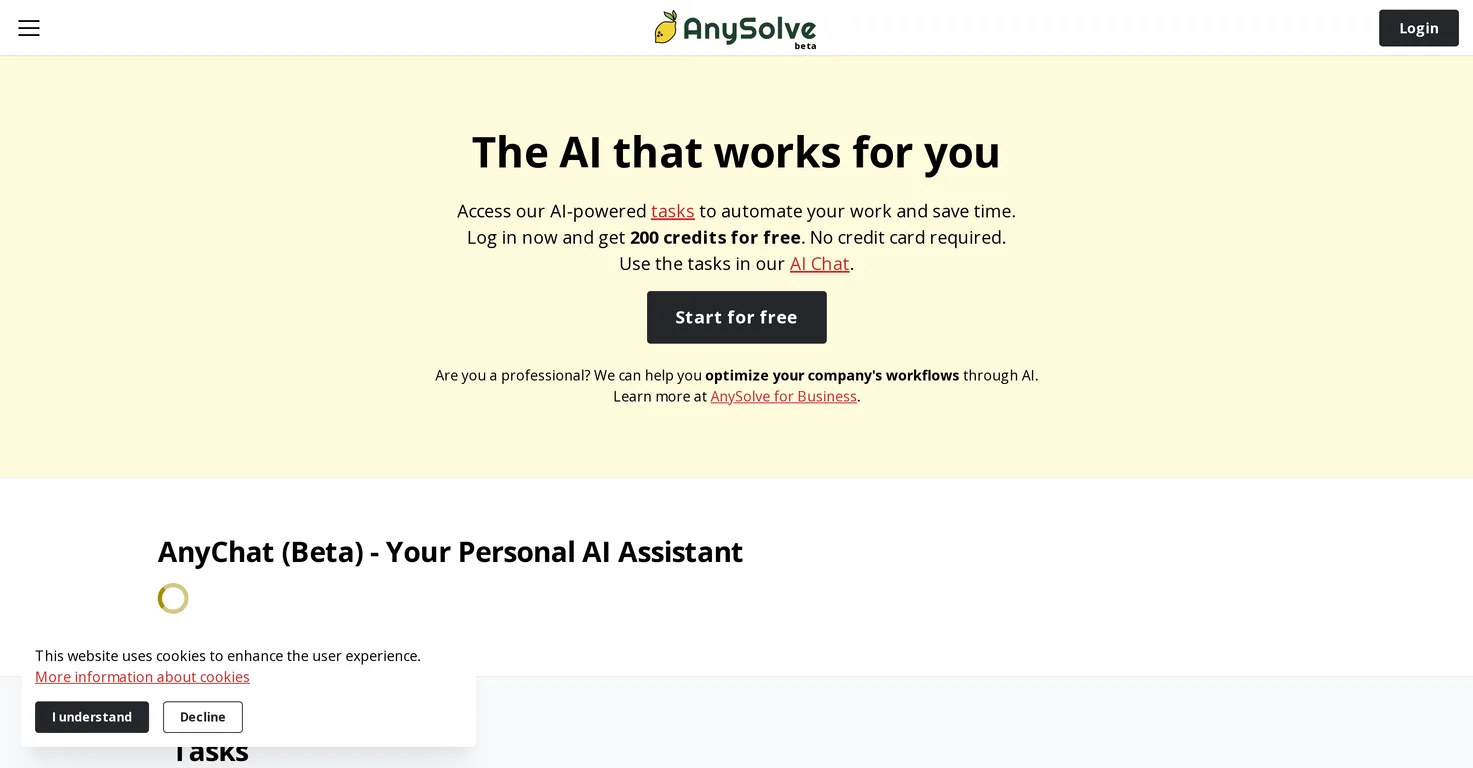 AnySolveAI screenshot