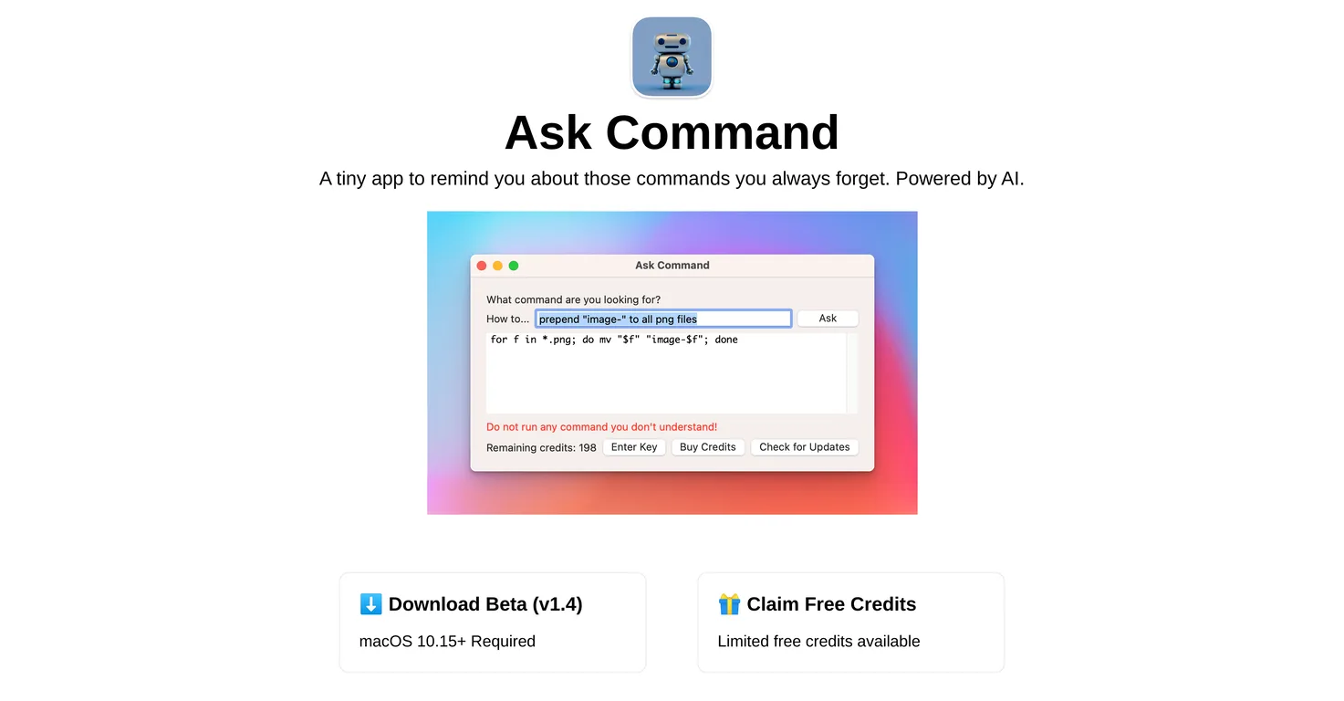 Ask Command screenshot