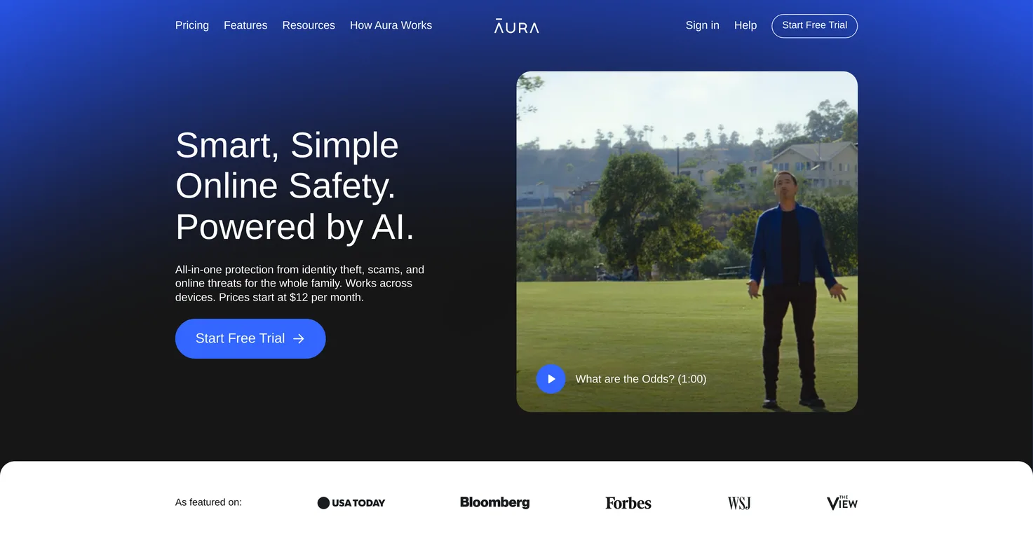 Aura.com screenshot