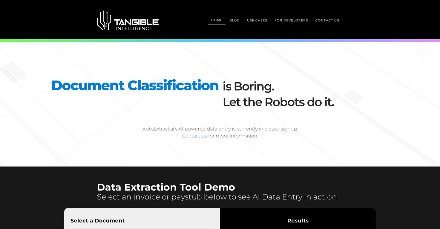 AutoExtract.ai screenshot