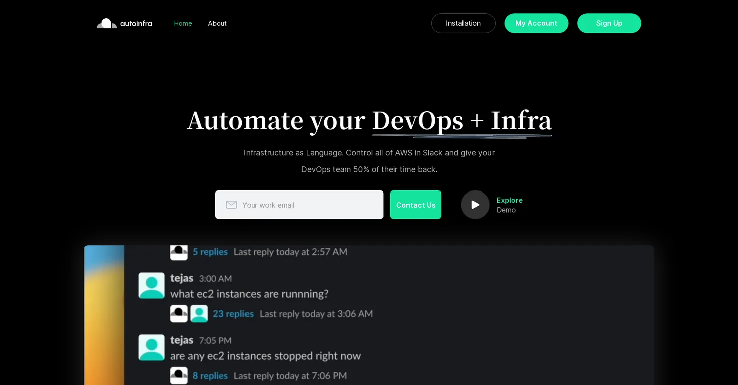 AutoInfra screenshot