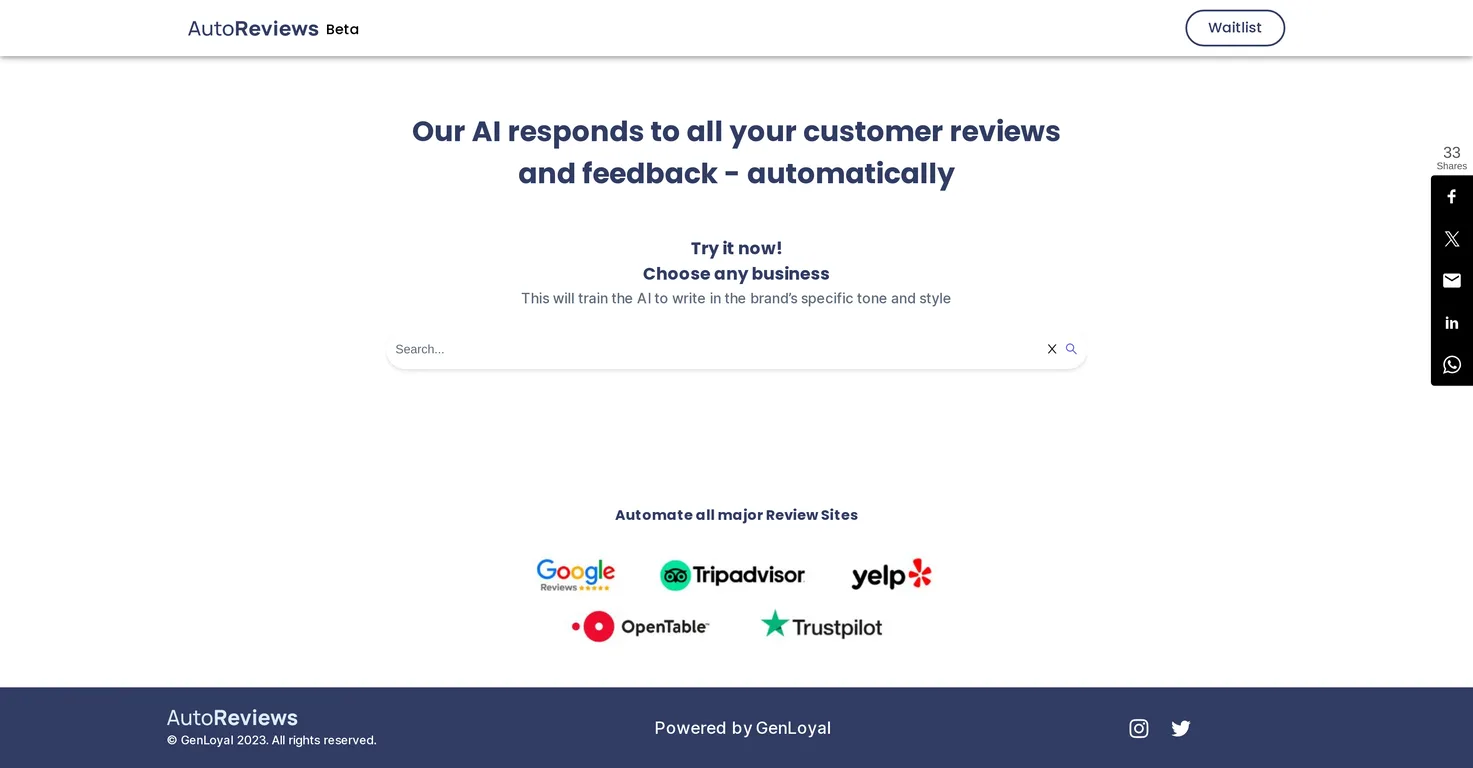 AutoReviews screenshot