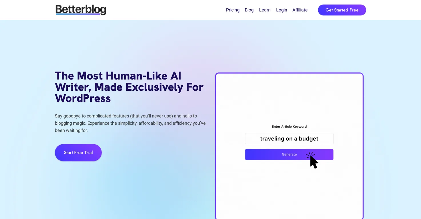 BetterBlog screenshot