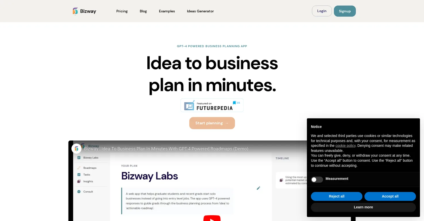 Bizway screenshot