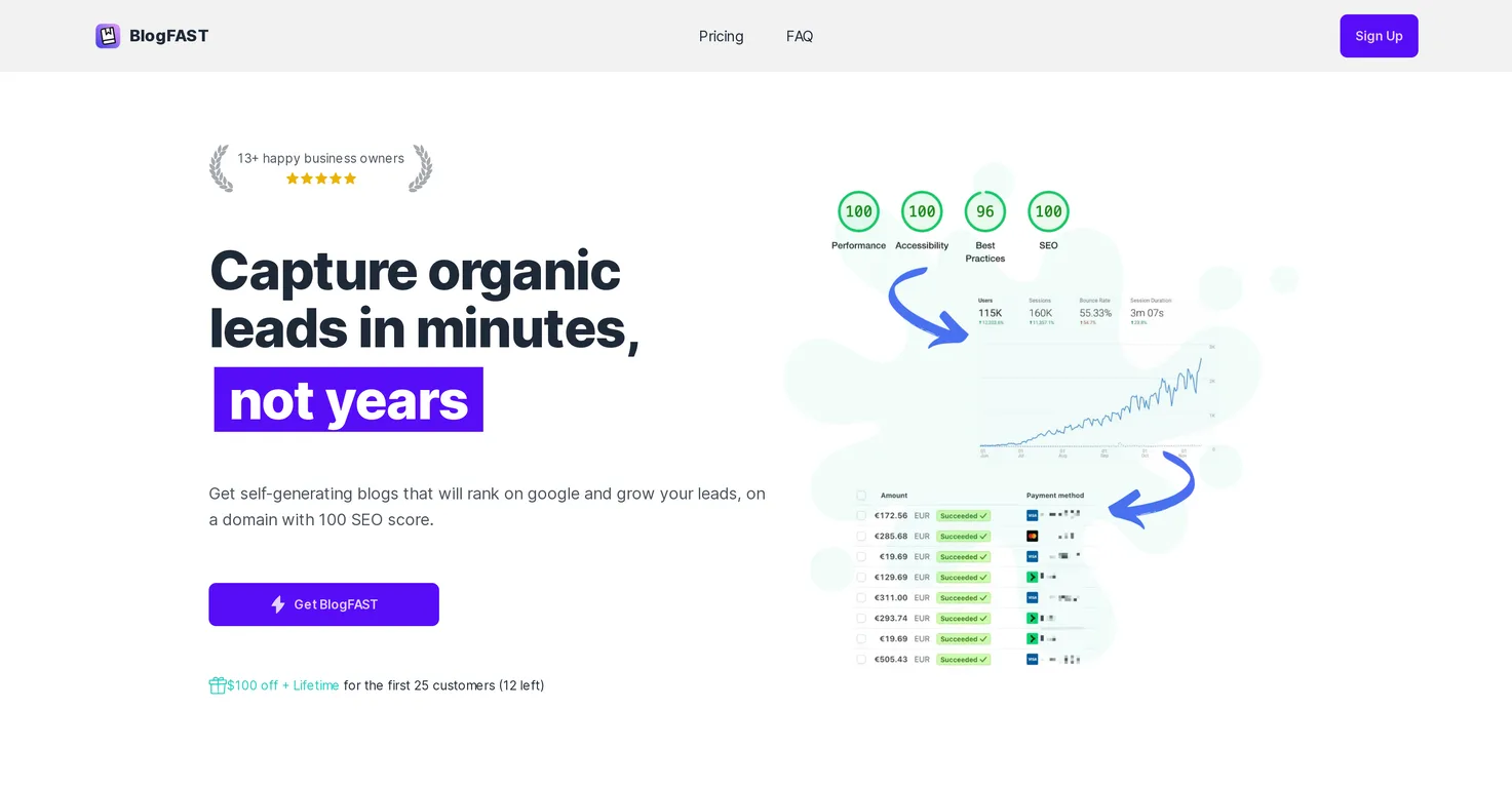 BlogFAST screenshot