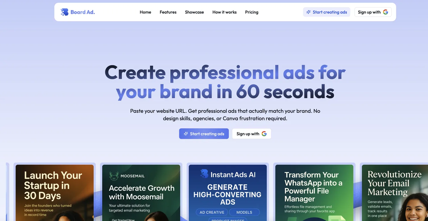 Board Ad screenshot