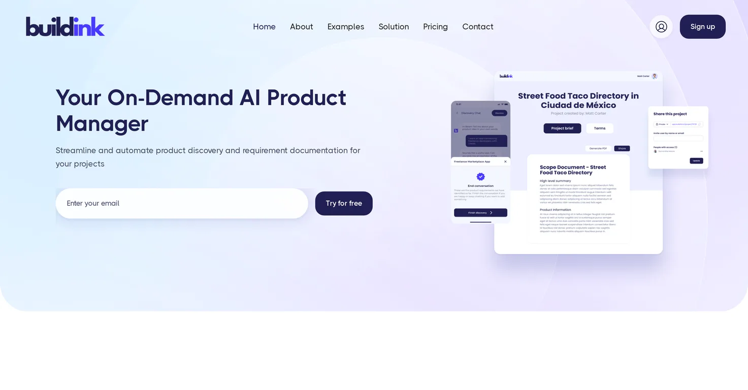 Buildink screenshot