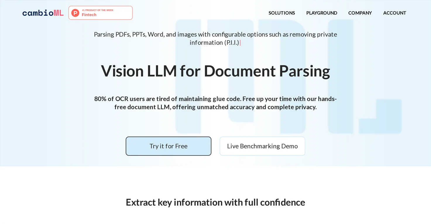 CambioML screenshot