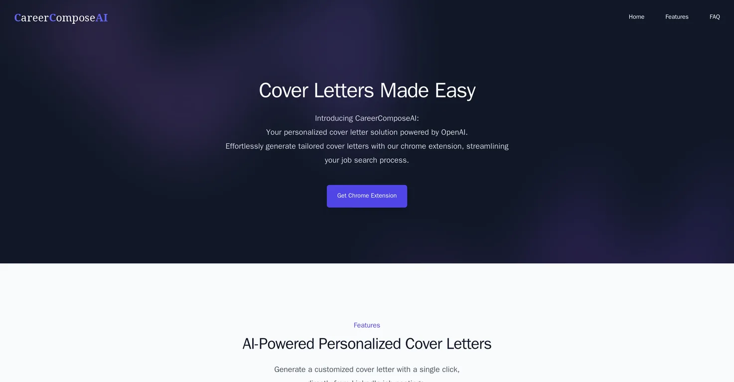 CareerComposeAI screenshot