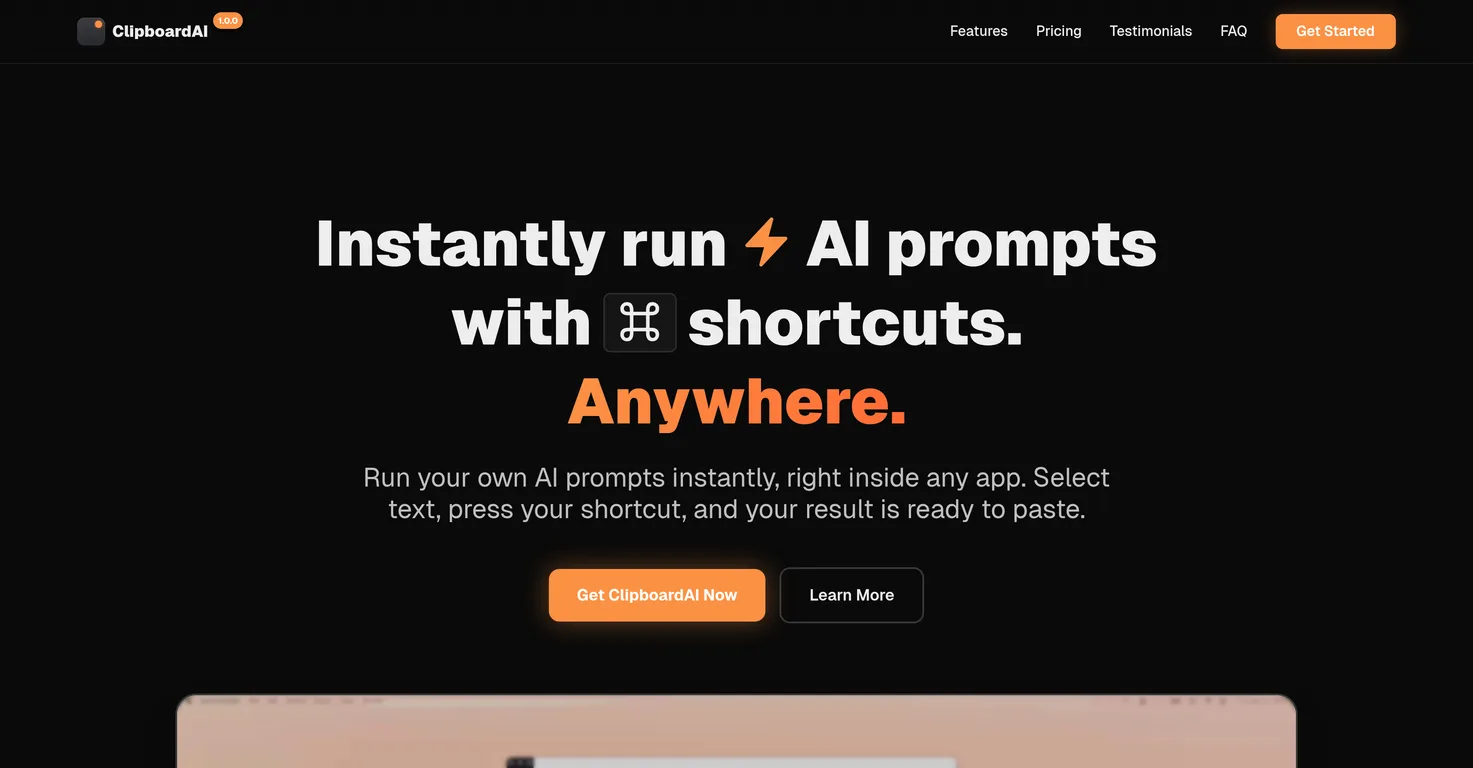 ClipboardAI screenshot
