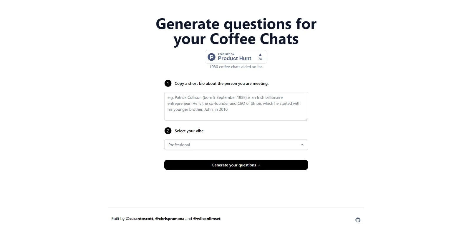 CoffeeChat AI screenshot