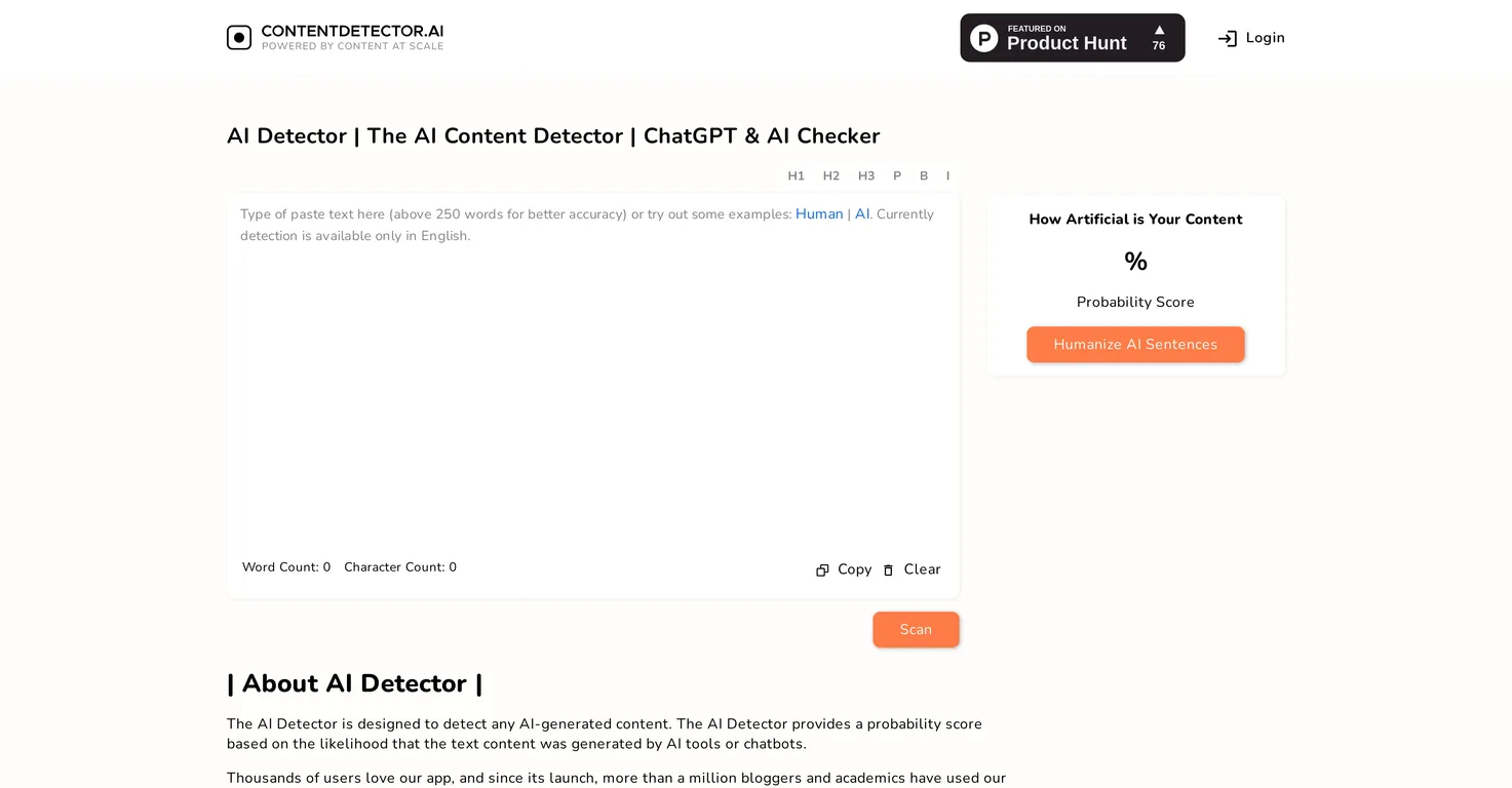 ContentDetector screenshot