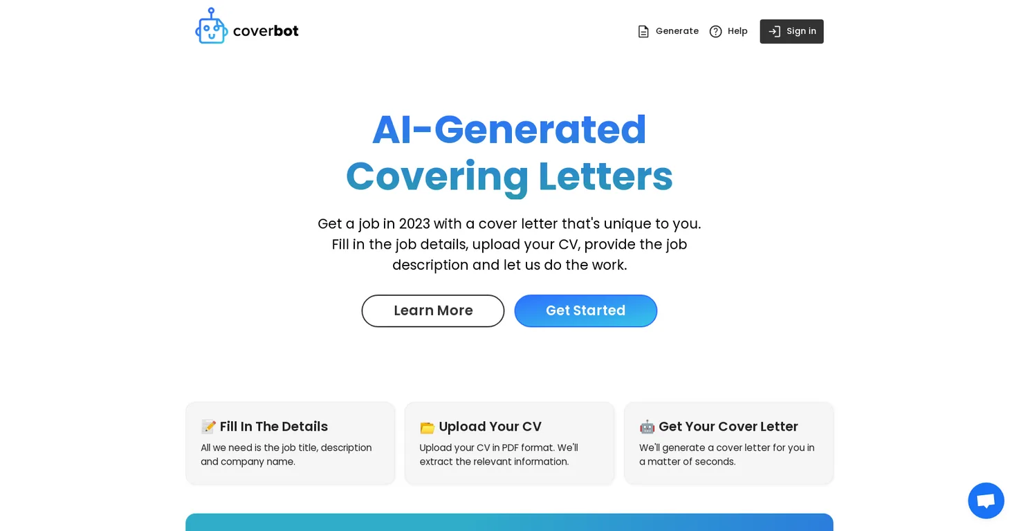 CoverBot screenshot