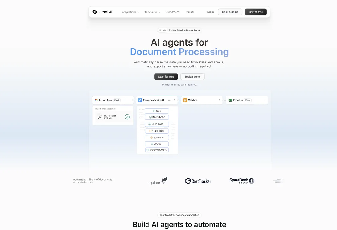Cradl screenshot