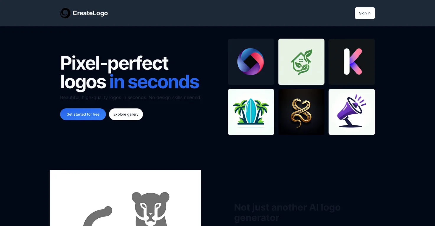 CreateLogo screenshot