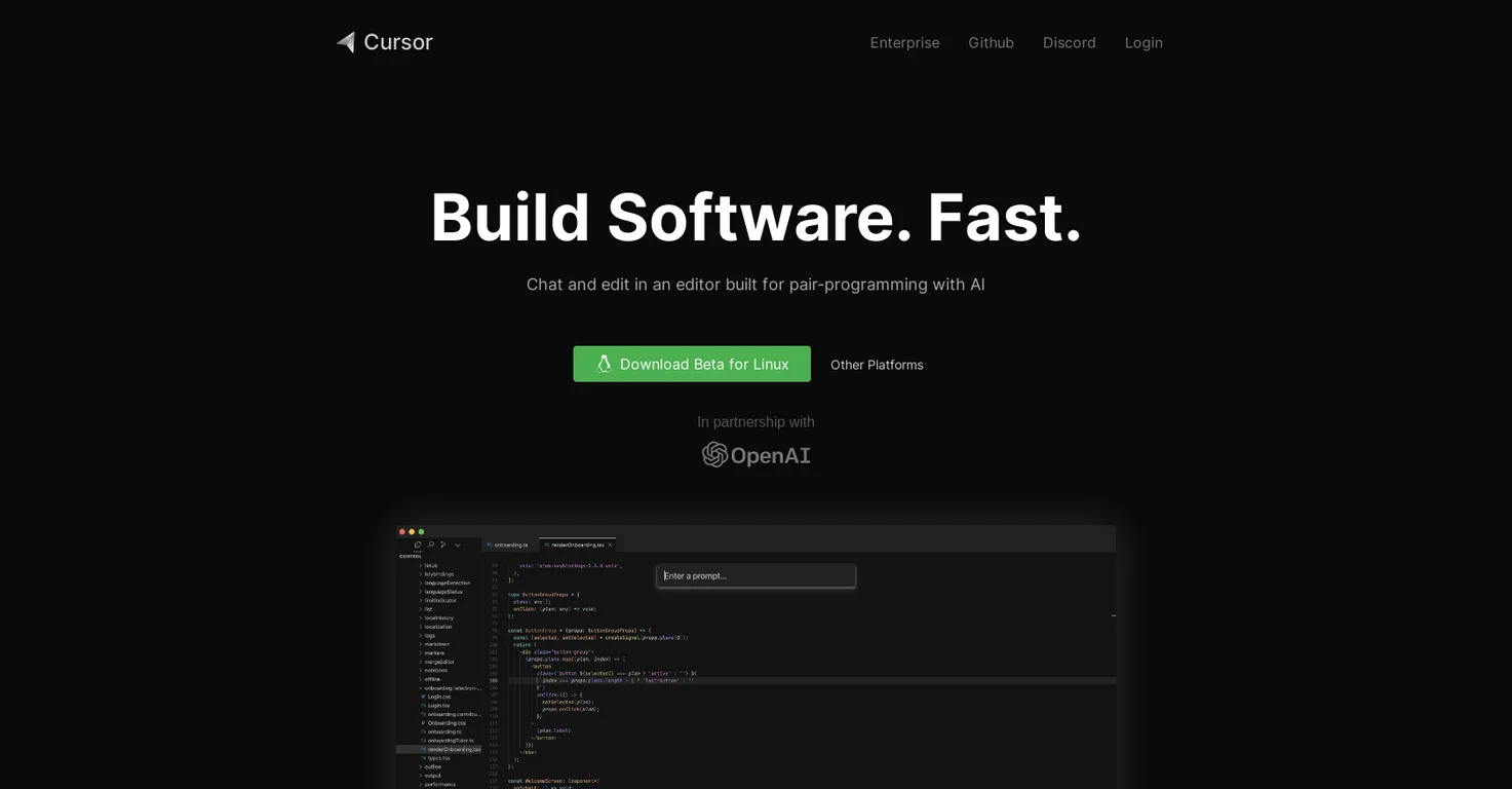Cursor screenshot