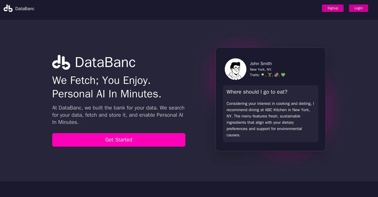 DataBanc screenshot