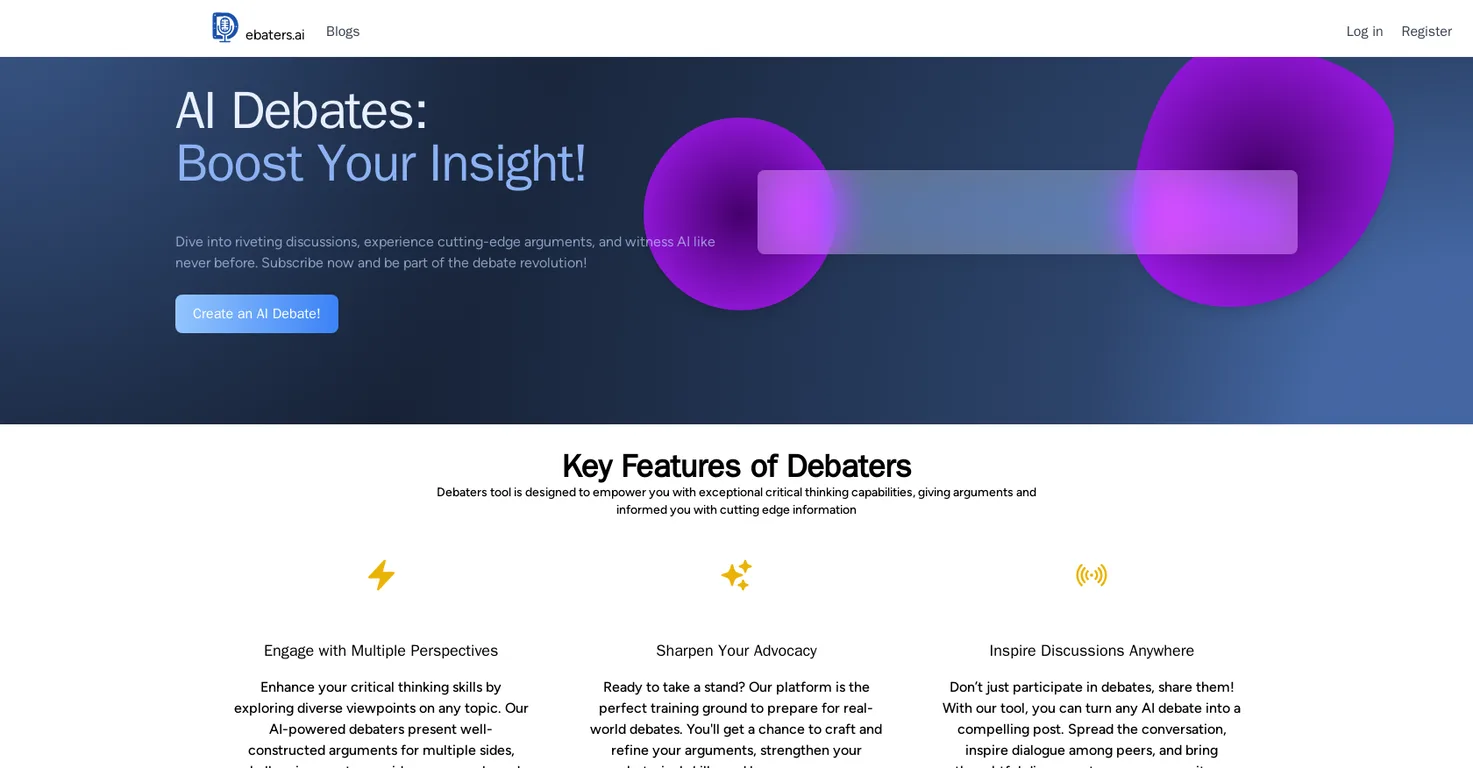 Debaters screenshot