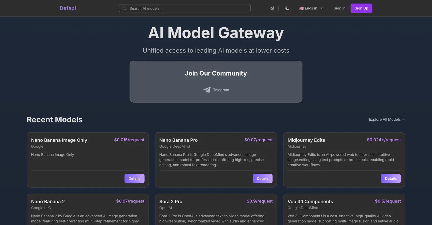 Defapi screenshot