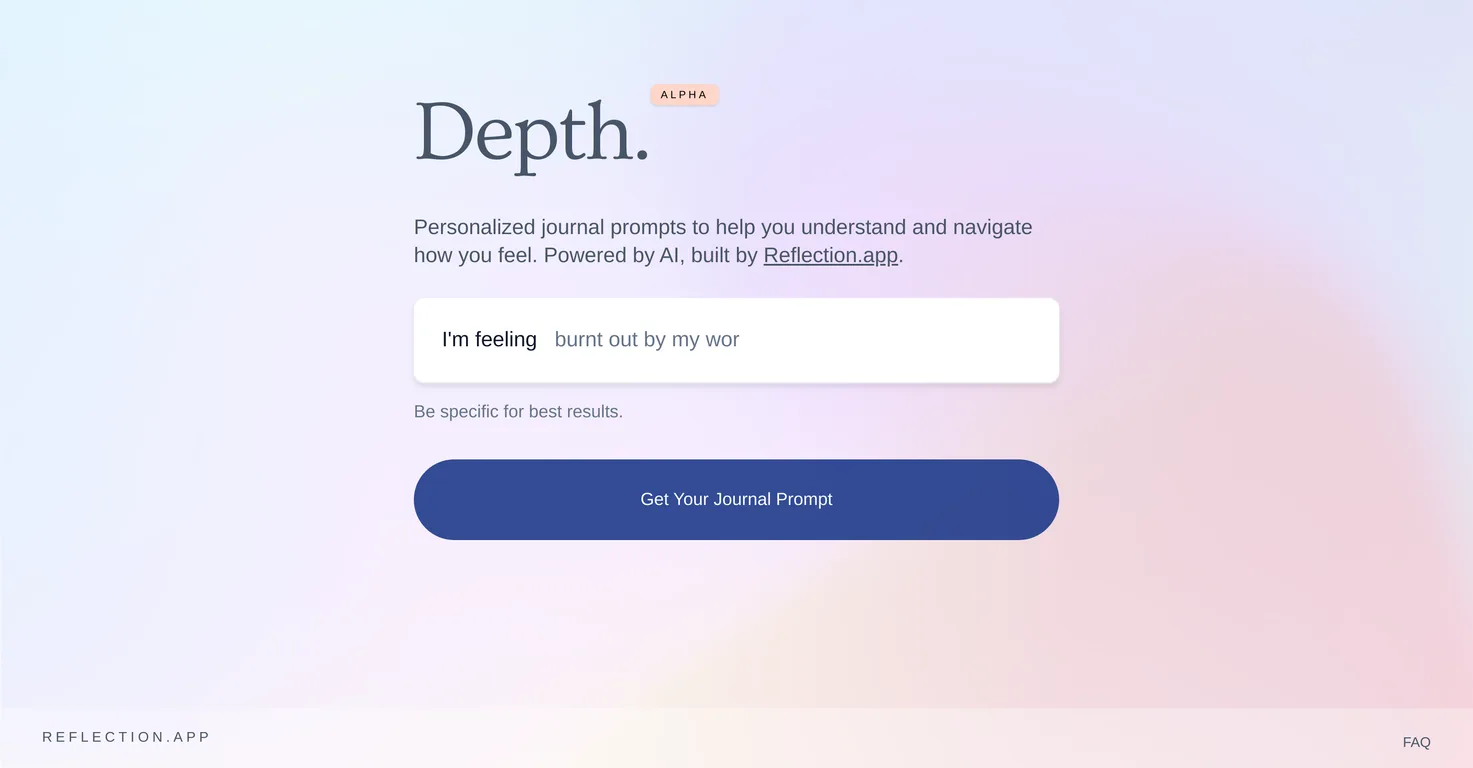 Depth screenshot