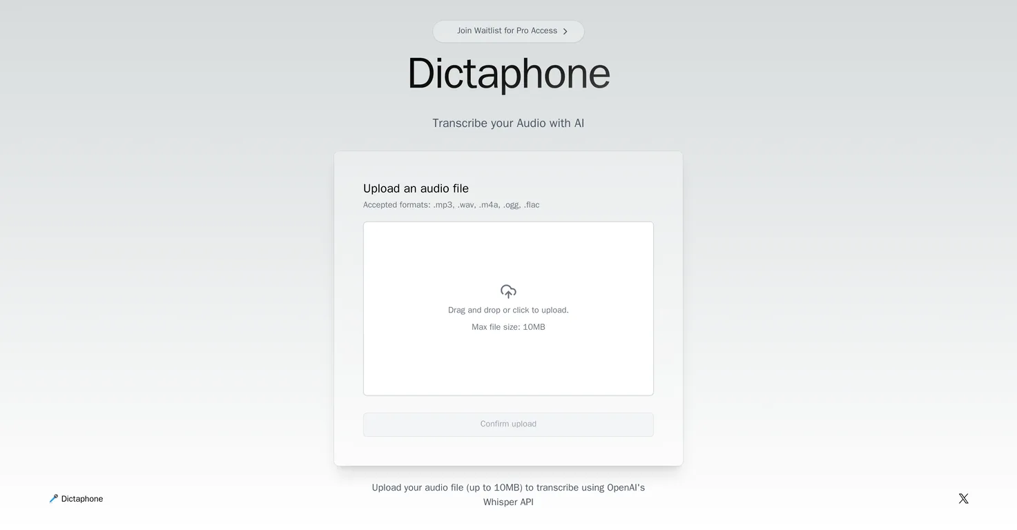 Dictaphone screenshot