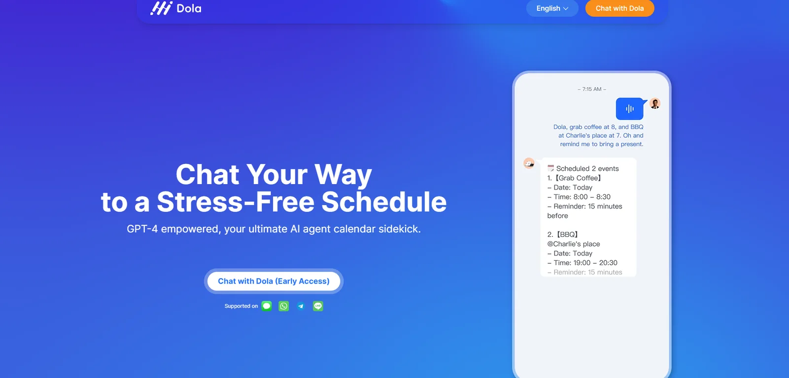 Dola screenshot
