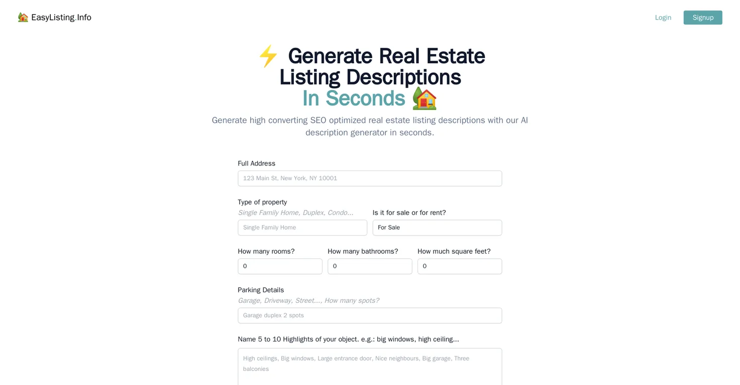 Easylisting screenshot
