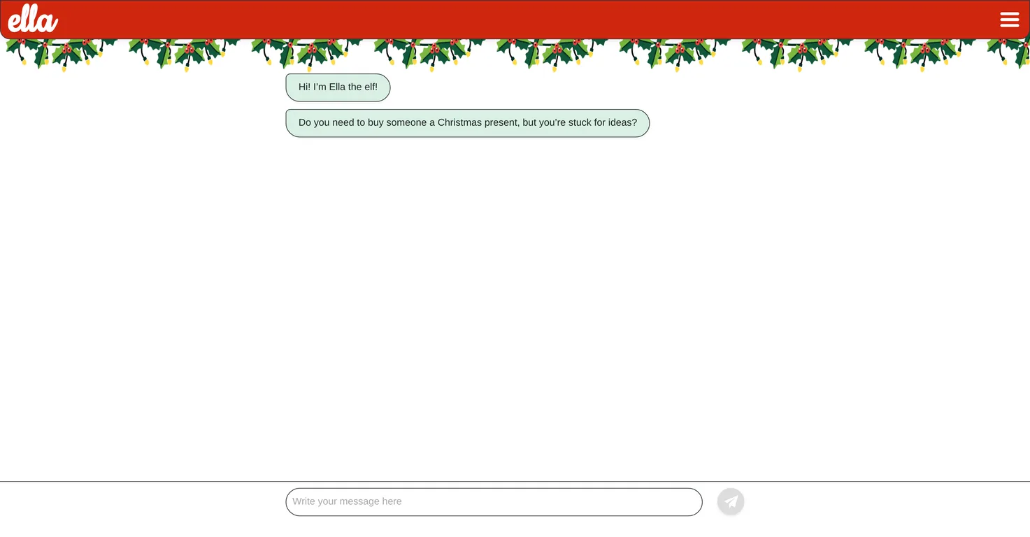 Ella the Gift Finder screenshot