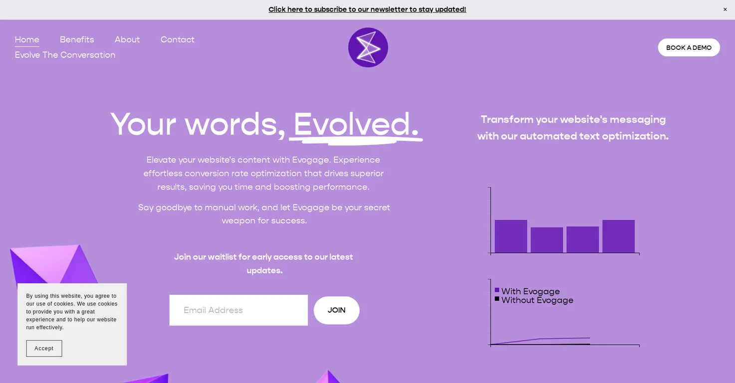 Evogage screenshot