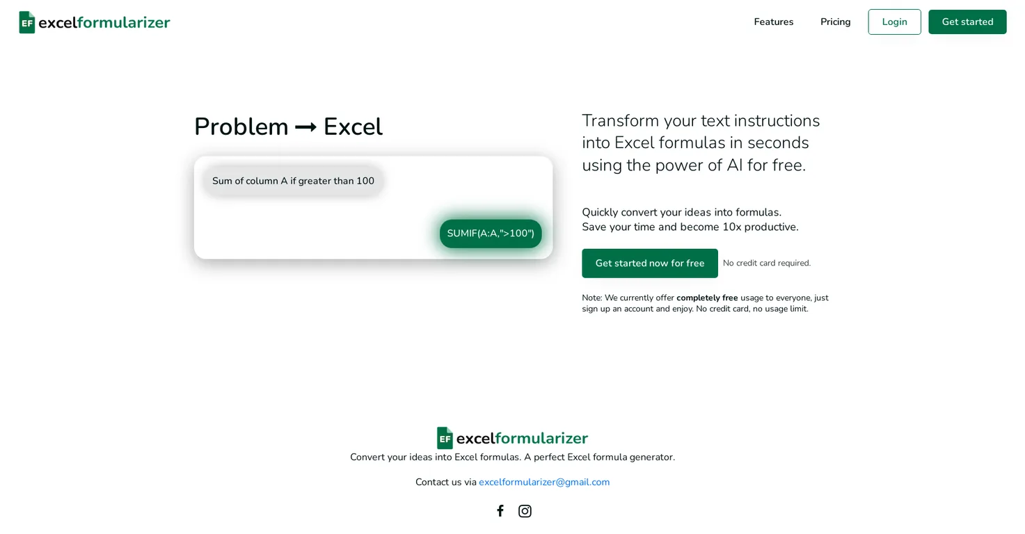 Excelformularizer screenshot