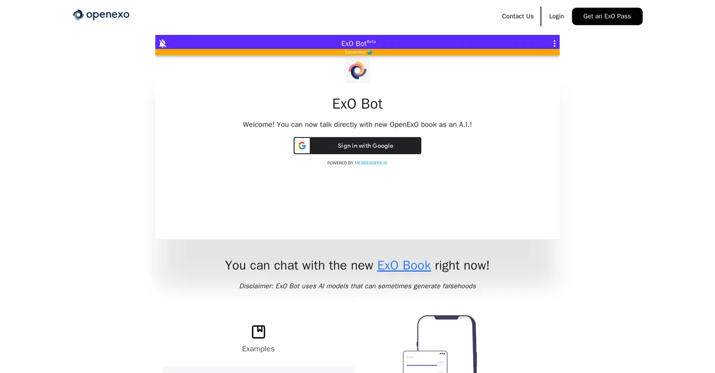ExO Bot screenshot