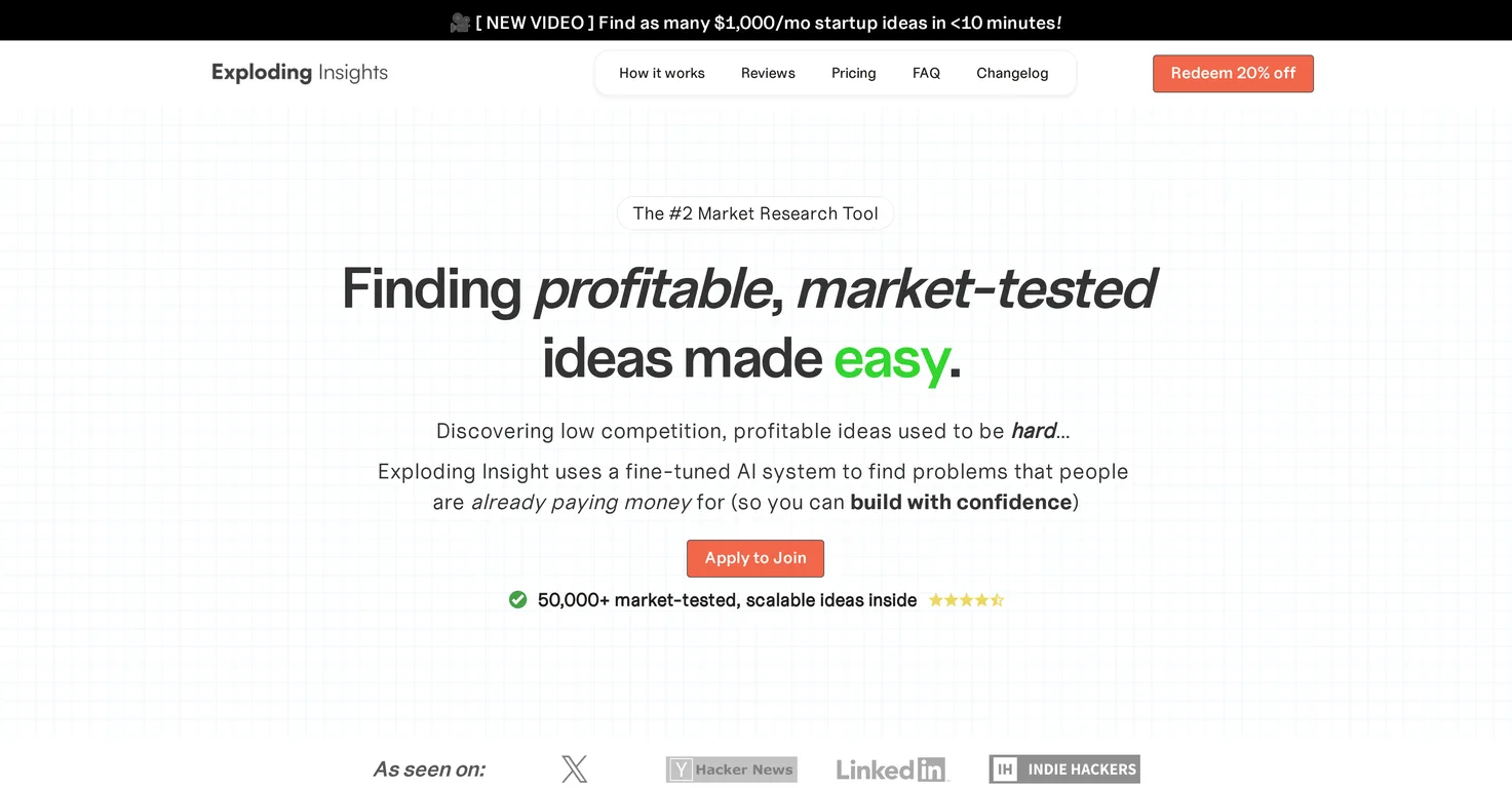 Exploding Insights screenshot