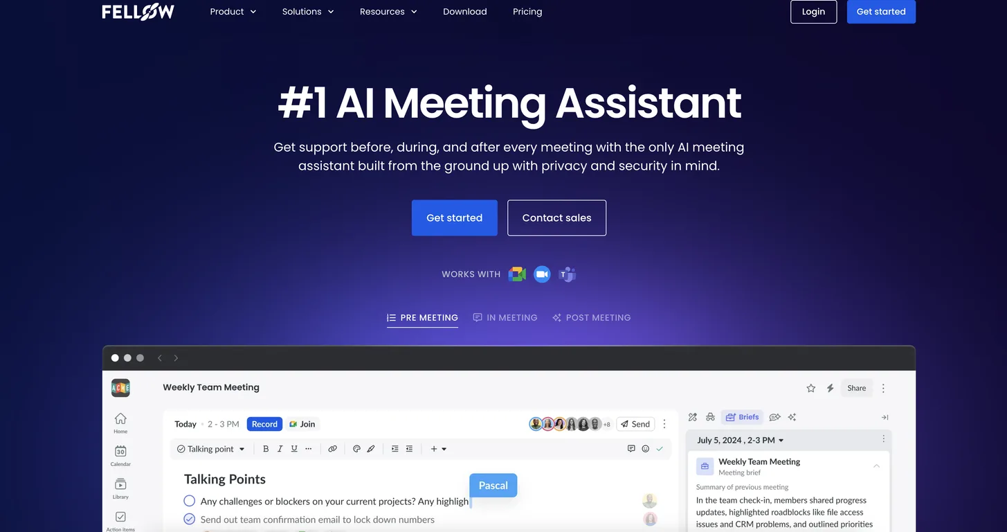 Fellow.app screenshot