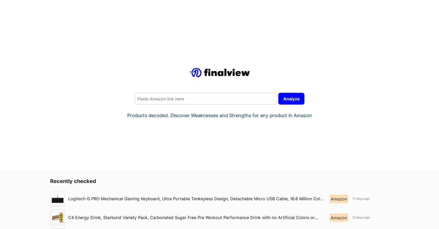 Finalview screenshot