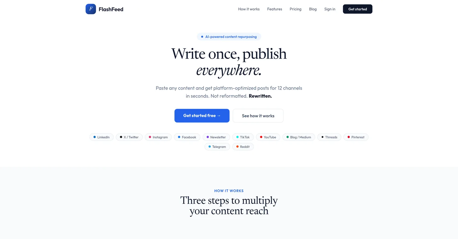 Flashfeed screenshot